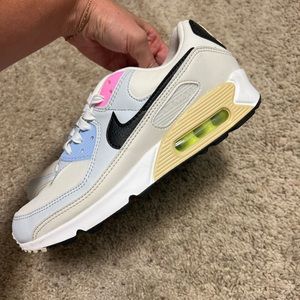 Nike Air Max 90; Size 9; Summit White/Black - worn once!!